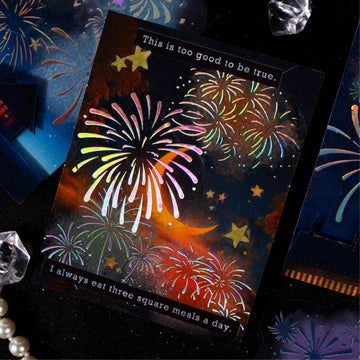 Starry Night Fireworks Sticker Pack