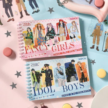 Flower Boy Series Character Sticker Book