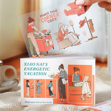Xiaonai's Energetic Vacation Series Sticker Book