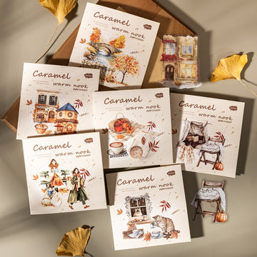 Caramel Warm Home Series Sticker Pack