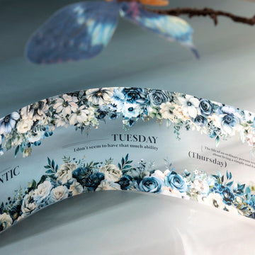 Dark Night Flowers Series Watercolor Landscape tape