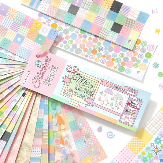 Encircled Colors Series Strip Sticker Book