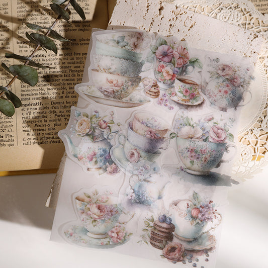 Afternoon Tea Vellum Stickers-TAHARA