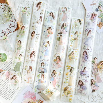 Light Vintage Figure Flower Tape-TAHARA