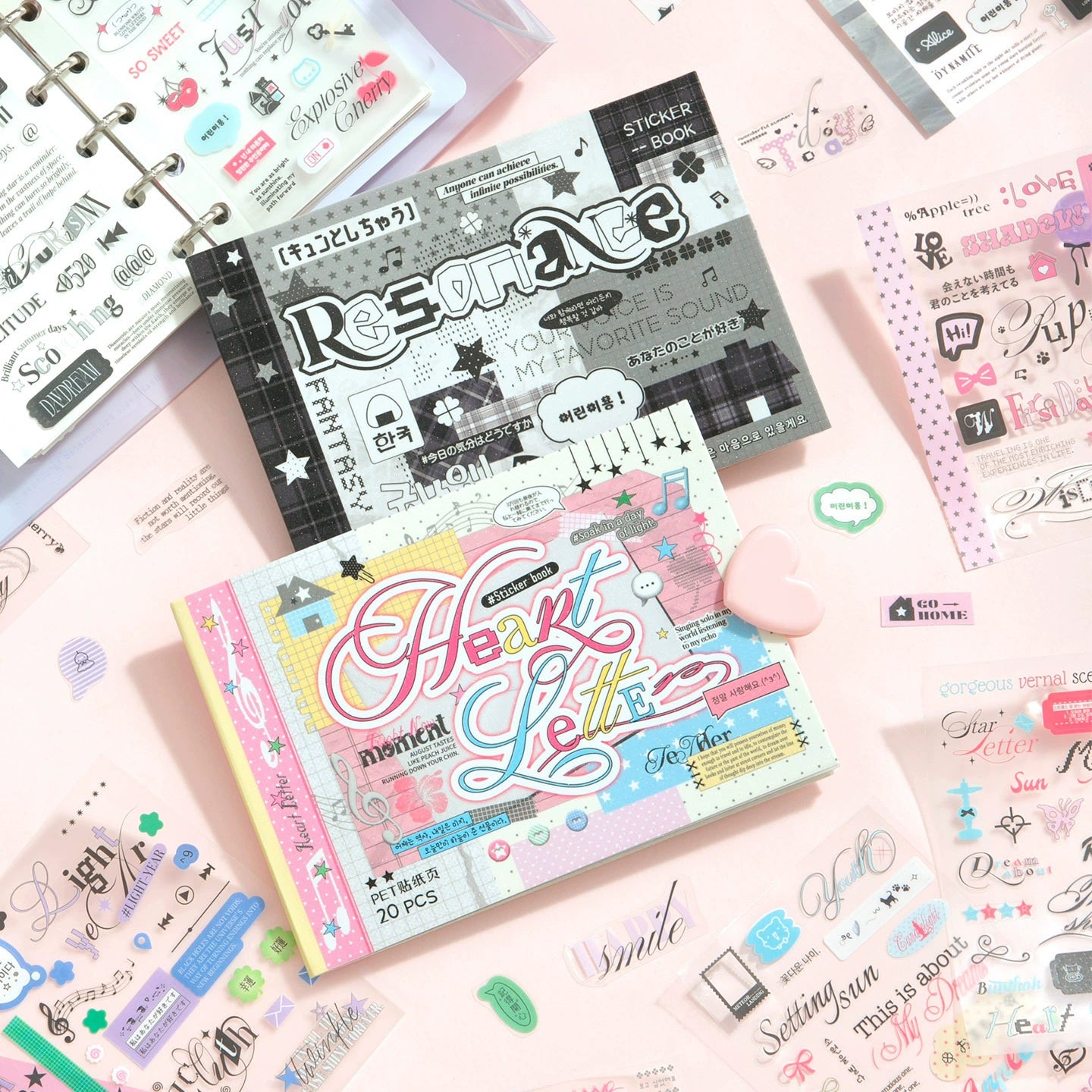 Letter sticker book 20pcs