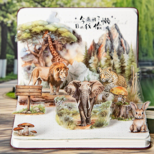 Animal World Series – Forest Scene Sticker Book