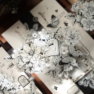 Die-cutting Language of Flowers Tape