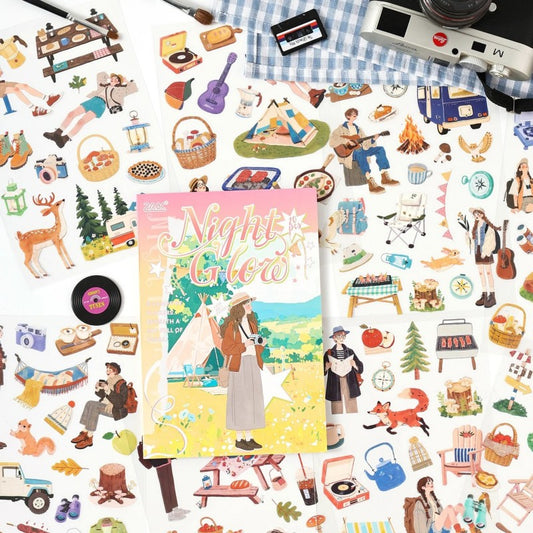 Day and Night Cycle Sticker Book 20pcs