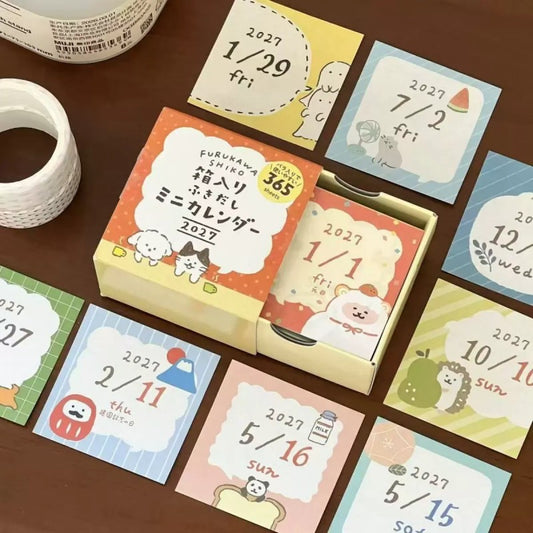 2027 Cute Illustration Mini Calendar
