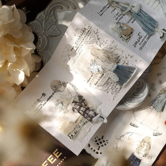 Die-cutting Floral Maider Character Tape