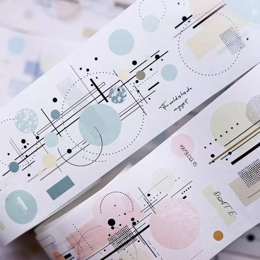 Colorful Circles With Retro Tape