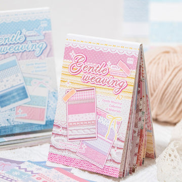 Gentle Interwoven Series Kraft Paper A7 Material Book