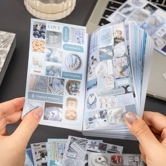 Misty Dream Series Die-Cut Coated Paper Sticker Book