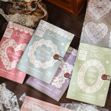 Lace Whispers Series Sticker Book