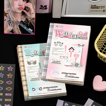 Retro Memo Series Sticker Book 30Pcs